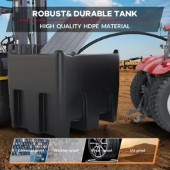 Portable Fuel Tank - 116 Gallon With 12V Electric Transfer Pump (10.6 GPM), Auto Shut-Off Nozzle, 360° Swivel Hose For Truck/Tractor/Farm/Marine -Furniture GUEST 286f04ed 0624 4c8a 8229 39fc14b9c683