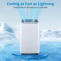 Portable Conditioners 12000 BTU, 3-in-1 Portable Cooler With Sleep, Auto Swing, Dehumidifier & Fan Modes, Display Conditioners,up To 550sq. Ft