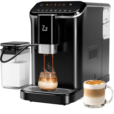 TROPOW Fully Automatic Espresso Machine, With Built-In Grinder And Milk Frother, Adjustable Espresso Bean Grinder For Home Barista 10 TROPOW Fully Automatic Espresso Machine, With Built-In Grinder And Milk Frother, Adjustable Espresso Bean Grinder For Home Barista - Image 8