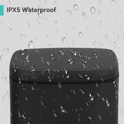 1.3 Gallon Waterproof Bathroom Trash Can With Soft Close Lid & Removable Inner Bucket, 5 Liter Stainless Steel Garbage Can, Compact Waste Constainer 7 1.3 Gallon Waterproof Bathroom Trash Can With Soft Close Lid & Removable Inner Bucket, 5 Liter Stainless Steel Garbage Can, Compact Waste Constainer - Image 5