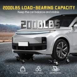 Car Dolly Capacity Heavy Duty Wheel Dollies For Moving Vehicles - 3" Steel Wheels With Tire Protection - Fits Cars, SUVs -Furniture GUEST 2b79c5fd 65fd 41fc bc28 33cc0bd66e04