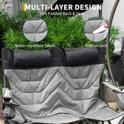 Oversized Double Camping Chairs, Heavy Duty Padded Loveseat Chair - 900Lbs Support For Adult - Comfortable Camping Chair With High Back & Pillow 12 Oversized Double Camping Chairs, Heavy Duty Padded Loveseat Chair - 900Lbs Support For Adult - Comfortable Camping Chair With High Back & Pillow -Furniture GUEST 2c453441 3ec7 4eb0 a6b3 4e8feafd59c0