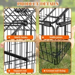 Chicken Coop Walk In Run - Metal Poultry Pen With Waterproof Cover, Portable Hen House For Chickens, Ducks & Small Pets 10 Chicken Coop Walk In Run - Metal Poultry Pen With Waterproof Cover, Portable Hen House For Chickens, Ducks & Small Pets -Furniture GUEST 2c4c03ca 858c 4378 ab16 f94227365ec3