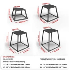 Plyo Box Jump Platforms, 12/18/24/30 Inch Single And Set Plyometric Jumping Box For Men And Women For Home Gym -Furniture GUEST 2c9b8664 4d84 4a9b bdbc dd4b68eced74