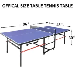 Portable Table Tennis Tables– Professional Outdoor Ping Pong Table Game, Foldable Ping Pong Game Set，with Net, 2 Paddles And 3 Balls, Playback Mode -Furniture GUEST 2d1a0d88 53f3 404c a67a cdbf9776f519