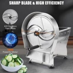 Electric Vegetable Fruit Slicer, 0-10mm Thickness Adjustable, Commercial Vegetable Fruit Slicer -Furniture GUEST 2ff55edb fa5b 4929 80b7 025b56c6cadb