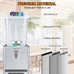 Commercial Beverage Dispenser Ice Tea Drink Machine , Ideal For Cold Drinks, Perfect For Restaurants, Hotels, And Parties -Furniture GUEST 31d7cc72 9ffb 40f8 b119 bb2dcae8b3fb