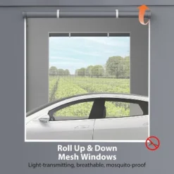Carport, Portable Garage - 13x20 Ft Heavy Duty Galvanized Steel Canopy With All-Season Cover, 4 Roll-Up Doors & Windows (Grey) -Furniture GUEST 32b036f0 edba 4c67 bd46 d803b2fa0c3c