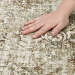 Vintage Area Rug For Living Room, 8x10 Non-Slip Machine Washable Rug For Kitchen, Indoor Floor -Furniture GUEST 32bcd00b dc20 4497 ba61 fd94944517bf