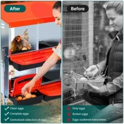 Chicken Nesting Box, Metal Nesting Boxes For Chickens, Galvanized Steel Chicken Laying Boxes, Roll Away Egg Collection With Lid Cover, Easy To Clean -Furniture GUEST 333c78b6 6f10 4e63 a7bc 9cf6812d2982