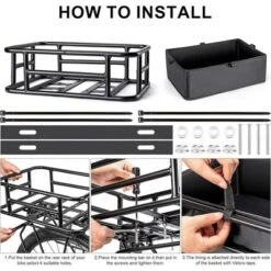 Rear Bicycle Basket, Rear Wheel Basket With Cargo Net And Liner, School Bag Rear Excellent Made Of Aluminium 10 Rear Bicycle Basket, Rear Wheel Basket With Cargo Net And Liner, School Bag Rear Excellent Made Of Aluminium -Furniture GUEST 3408ab1e af57 464f 9d04 e11fd9aaae63