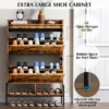 Shoe Cabinet With 2 Flip Drawers, Freestanding Entryway Shoe Storage Organizer, Narrow Rack Cabinet -Furniture GUEST 34692559 e8ca 45bf 86d2 b0ce50058b36