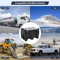 Transfer Tank, 128 Gallon Capacity, Transfering Tank With 12v DC 10 GPM Transfer Pump & 13.1Ft Rubber Hose -Furniture GUEST 37140531 d9b1 4884 943c 7ec6c50411a6