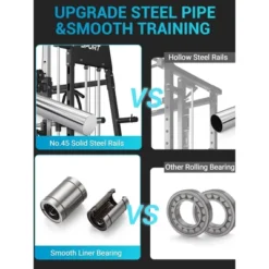 Home Gym, Power Cage 2200LBS All-in-One - Smith Bar, Dual Pulley System, LAT Pull-Down, Cable Station Strength Training Equipment 15 Home Gym, Power Cage 2200LBS All-in-One - Smith Bar, Dual Pulley System, LAT Pull-Down, Cable Station Strength Training Equipment -Furniture GUEST 39111695 d8fd 4aab aab9 67eca79431af