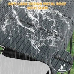 Carport, Metal Carport 10x15 FT - Outdoor Canopy With Reinforced Base & Galvanized Steel Roof, Heavy Duty Shelter For SUV Truck Boats -Furniture GUEST 3942f1c1 1e08 44ef 8fe6 4dd5c7e6fa7d