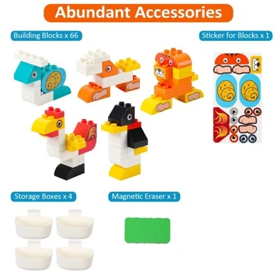 8-in-1 Kids Table And Chair Set, Foldable Kids Activity Table , Toddler Activity Table Building Block Table, Water Table Sand Table Sensory Table 7 8-in-1 Kids Table And Chair Set, Foldable Kids Activity Table , Toddler Activity Table Building Block Table, Water Table Sand Table Sensory Table - Image 5