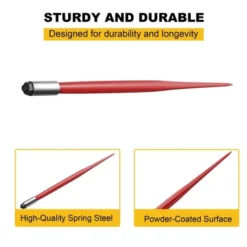 Hay Spear, Bale Spear - 49'' Heavy Duty 4500 Lbs Capacity, Quick Attach With Hex Nut & Sleeve For Tractors, Loaders -Furniture GUEST 3bcb047a ed36 44b3 a9d8 8ccc7da18ff0
