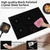 Induction Cooktop, 30 Inch 4 Burner Drop In Electric Stovetop - 240V 7800W With Sensor Touch Control, Child Safety Lock Black -Furniture GUEST 3eb355ce 13d1 4d32 a15c 3dfd33c93e3b