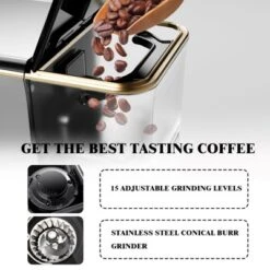 TROPOW Fully Automatic Espresso Machine, Espresso Coffee Machines With Milk Frother Steam Wand, Insulated Milk Container For Home Barista -Furniture GUEST 3ec63a5c 6fb8 4cea a53e a6b093c7408b