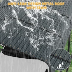 Carport, Metal Carport 12x24 FT - Outdoor Canopy With Reinforced Base & Galvanized Steel Roof, Heavy Duty Shelter For SUV Truck Boats -Furniture GUEST 3f4ba4a4 8964 46ce a4e0 5819ee575e22