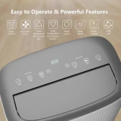 14,000 BTU Portable AC - 3-in-1 Fast Cooling For 700 Sq.Ft, Dual Motor With Dehumidifier & Remote, Ideal For Large Rooms & Campers, Dark Grey 12 14,000 BTU Portable AC - 3-in-1 Fast Cooling For 700 Sq.Ft, Dual Motor With Dehumidifier & Remote, Ideal For Large Rooms & Campers, Dark Grey -Furniture GUEST 4108162d f958 4e93 a63c 724e9eafbffd