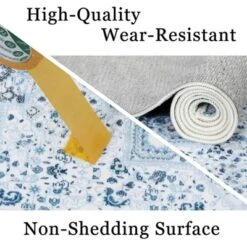 Vintage Oriental Distressed Runner Rug 2x6 Washable Runner Rug For Kitchen Stain Resistant -Furniture GUEST 4194adc6 68c1 4127 b09e 59bf760f9694