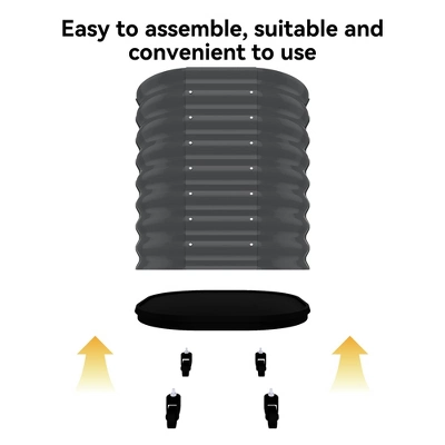 Heavy Duty Galvanized Steel Garden Bed 8 Heavy Duty Galvanized Steel Garden Bed - Image 6