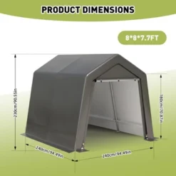 Outdoor Portable Storage Shelter Shed, Waterproof And UV Resistant Portable Garage Kit Tent With Rolled Up Zipper Doors & Vents Carport 14 Outdoor Portable Storage Shelter Shed, Waterproof And UV Resistant Portable Garage Kit Tent With Rolled Up Zipper Doors & Vents Carport -Furniture GUEST 41eff6a7 5d35 4cdc ac44 b9b109a81d18