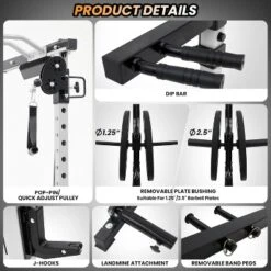 2000 LBS Power Cage,Multi-Function Power Rack With Cable Cross-Over System,Squat Rack With LAT Pull Down System For Home Gym -Furniture GUEST 4283e15d 1499 4e5f 890a b555b9878d56