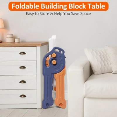 8-in-1 Kids Table And Chair Set, Foldable Kids Activity Table , Toddler Activity Table Building Block Table, Water Table Sand Table Sensory Table 4 8-in-1 Kids Table And Chair Set, Foldable Kids Activity Table , Toddler Activity Table Building Block Table, Water Table Sand Table Sensory Table - Image 2