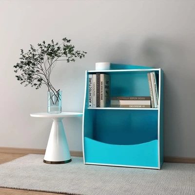 Kids Bookshelf,Book Storage Organizer,2-Tier Kids Bookcase With Open Compartments For Bedroom,Livingroom,Playroom 5 Kids Bookshelf,Book Storage Organizer,2-Tier Kids Bookcase With Open Compartments For Bedroom,Livingroom,Playroom - Image 3