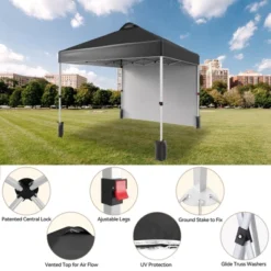 10x10 Pop-up Canopy,Patio Tent,Patented One Push Tent For Outdoor Events Commercial Instant Canopies,Canopy Wind Tunnel Design,with Wheeled Bag 14 10x10 Pop-up Canopy,Patio Tent,Patented One Push Tent For Outdoor Events Commercial Instant Canopies,Canopy Wind Tunnel Design,with Wheeled Bag -Furniture GUEST 43fd755f 8c36 4ee3 b457 3453567897b9