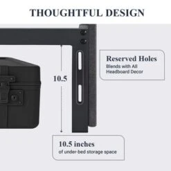 Platform Bed Frame With 3 Storage Drawers, Fabric Upholstered, Wooden Slats Support, No Box Spring Needed, Noise Free, Easy Assembly, Dark Grey -Furniture GUEST 4496a824 dbc1 4adc 9eb4 49680148ed6c