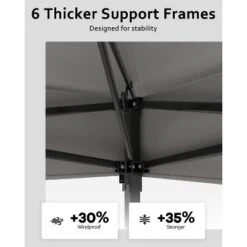 11x11ft Pop Up Gazebo Tent With Mosquito Netting, Outdoor Canopy Shelter Easy Setup, Water & UV Resistant -Furniture GUEST 449d445e b99f 4ebd 8a31 df78a8ba24cf