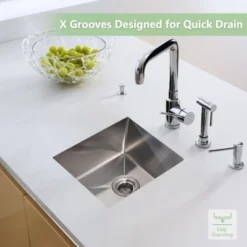 Kitchen Sink For Single Bowl,Undermount Kitchen Sink Stainless Steel Sink 16 Gauge Kitchen Sinks With Accessories, Easy Drain And Low Noise -Furniture GUEST 44c1467f ce75 4873 b216 ec5e63d57121