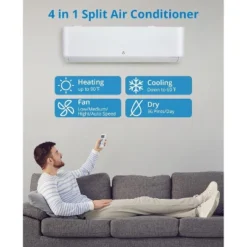 12,000 BTU Ductless Mini Split AC System, 20 SEER2 R45 Series Wifi Enabled Ductless AC Cool Up To 750 Sq. Ft, Complete Installation Kit, 208V/230V 17 12,000 BTU Ductless Mini Split AC System, 20 SEER2 R45 Series Wifi Enabled Ductless AC Cool Up To 750 Sq. Ft, Complete Installation Kit, 208V/230V -Furniture GUEST 45501933 b0ef 4cef bea9 7500304dd1e0