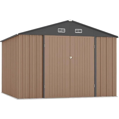 Storage Shed Outdoor With Floor Frame,Waterproof Metal Garden Sheds With Lockable Door Design And Sloping Roof,Outdoor Shed For Garden Backyard 10 Storage Shed Outdoor With Floor Frame,Waterproof Metal Garden Sheds With Lockable Door Design And Sloping Roof,Outdoor Shed For Garden Backyard - Image 8