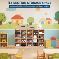 TROPOW Organizer Cubes With 2 Anti-Flip Fittings, 4 Castors And 2 Boxes For Home, School, Kindergarten, Natural 22 TROPOW Organizer Cubes With 2 Anti-Flip Fittings, 4 Castors And 2 Boxes For Home, School, Kindergarten, Natural -Furniture GUEST 485e024d 7fc1 4391 8a4a 54975c3639e5