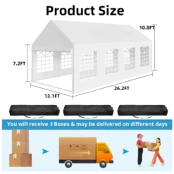 Outdoor Gazebo Tent For Events , Removable Sidewalls, 3 Storage Bags, Waterproof, Easy Setup, Ideal For Backyard Parties, Weddings 15 Outdoor Gazebo Tent For Events , Removable Sidewalls, 3 Storage Bags, Waterproof, Easy Setup, Ideal For Backyard Parties, Weddings -Furniture GUEST 488e1b04 f097 4a7b aa91 1405017820c4