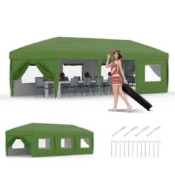 10x30 Pop Up Canopy With 8 Sidewalls - Heavy Duty Outdoor Canopy Tent With Portable Roller Bag 23 10x30 Pop Up Canopy With 8 Sidewalls - Heavy Duty Outdoor Canopy Tent With Portable Roller Bag -Furniture GUEST 49329f1e b5bf 4b01 bb8e 760ac8e34f32