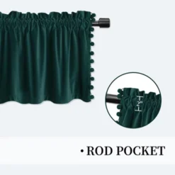 Blackout Half Window Curtains With Rod Pocket For Kitchen, Bedroom, Bathroom, Set Of 2 8 Blackout Half Window Curtains With Rod Pocket For Kitchen, Bedroom, Bathroom, Set Of 2 -Furniture GUEST 4bbedb27 4701 435c 96b1 a233d826148e