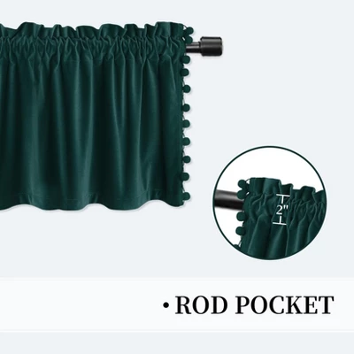 Blackout Half Window Curtains With Rod Pocket For Kitchen, Bedroom, Bathroom, Set Of 2 5 Blackout Half Window Curtains With Rod Pocket For Kitchen, Bedroom, Bathroom, Set Of 2 - Image 3