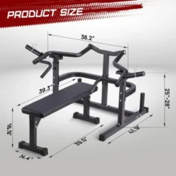 Chest Press Machine, Weight Bench Press Machine, Adjustable Flat Incline Bench With Independent Converging Arms, Multifunctional Bench Press Rack -Furniture GUEST 4c75a6c9 665c 4043 a9fb 6a07b122ab97