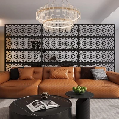 Metal Privacy Screen - Rust-Proof Scroll Design For Yard, Flower Bed Borders & Patio Dividers, Snap-Together Installation 5 Metal Privacy Screen - Rust-Proof Scroll Design For Yard, Flower Bed Borders & Patio Dividers, Snap-Together Installation - Image 3