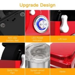 Stand Mixer, 7.5QT 660W Electric Food Mixer - 10-Speed Tilt-Head For Baking With Stainless Steel Bowl, RED -Furniture GUEST 4eb8119d e636 43ad 8f5e e27e0a3f9e6c