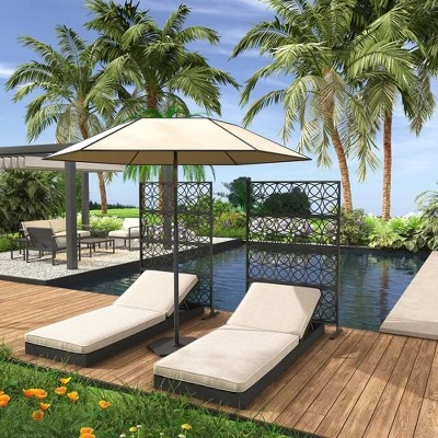 Metal Privacy Screen - Rust-Proof Scroll Design For Yard, Flower Bed Borders & Patio Dividers, Snap-Together Installation 8 Metal Privacy Screen - Rust-Proof Scroll Design For Yard, Flower Bed Borders & Patio Dividers, Snap-Together Installation - Image 6