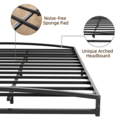 Low Bed Frame 6 Inch Heavy Duty Metal Platform Bed Frame Low Profile, Mattress Foundation, No Box Spring Needed -Furniture GUEST 4edf0f11 6ca8 46c1 8151 0e0f3570a842