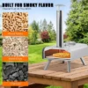 Portable Pizza Oven Outdoor, 12" Wood Pellet Pizza Ovens With Pizza Stone & Storage Bag & Pizza Peel, Stainless Steel Pizza Maker Grill -Furniture GUEST 505cada2 3aeb 41d2 af14 030ed79c4852