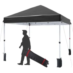 10x10 Ft, Patented Center Locking Canopy Tent, Portable Outdoor Canopy Tent, Comes With Hand Wheel Bag, Suitable For Outdoor Use, Height Adjustable 20 10x10 Ft, Patented Center Locking Canopy Tent, Portable Outdoor Canopy Tent, Comes With Hand Wheel Bag, Suitable For Outdoor Use, Height Adjustable -Furniture GUEST 521c8521 d780 4c17 adc6 34f507165d3b