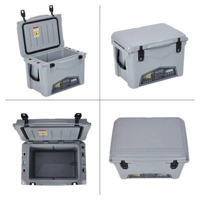 Camping Cooler, Portable Insulated Ice Chest Cooler Box With Heavy Duty Handle, 5-Day Ice Retention, Great For Beach, Camping, Picnic 3 Camping Cooler, Portable Insulated Ice Chest Cooler Box With Heavy Duty Handle, 5-Day Ice Retention, Great For Beach, Camping, Picnic